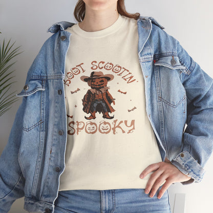 Spooky Cowboy Tee, Unisex Heavy Cotton T-Shirt, Halloween Costume, Fall Fashion, Fun Casual Wear, Gift for Friends, Boot Scootin' [...]