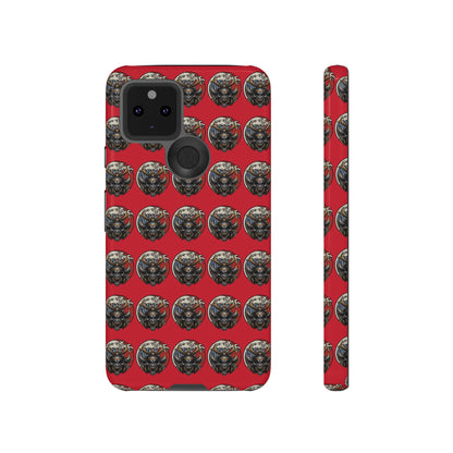 Bold Phone Case, Tough Phone Cover, Red Phone Protector, Unique Gift for Him/Her, Trendy Tech Accessory