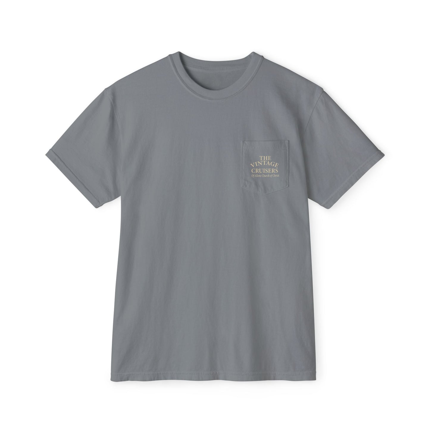 Vintage Allons church of Christ Cruise Pocket T-Shirt