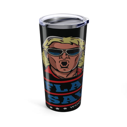 Randy vs. Flair Retro 20oz Tumbler — Vintage Wrestling Design