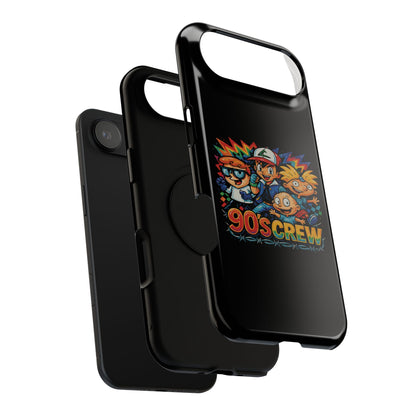 90s Crew Impact-Resistant Phone Case — Retro Cartoon Gamer Design