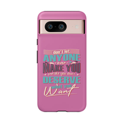 Inspirational Phone Case, Motivational Phone Cover, Tough Cases for Her, Gift for Friends, Self-Love Quote Case
