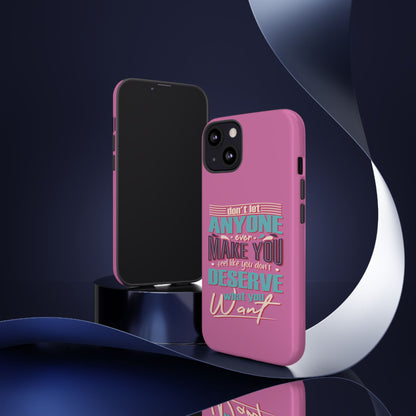 Inspirational Phone Case, Motivational Phone Cover, Tough Cases for Her, Gift for Friends, Self-Love Quote Case