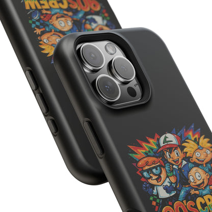 90s Crew Impact-Resistant Phone Case — Retro Cartoon Gamer Design