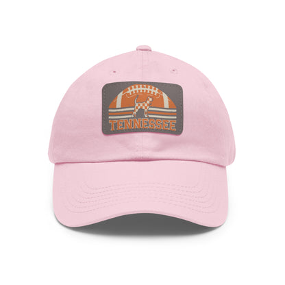 Tennessee Dad Hat with Leather Patch, Casual Hat, Sports Cap, Gift for Dads, Outdoor Hat, Summer Accessory