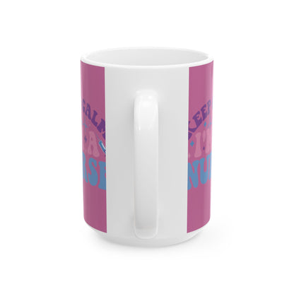 Nurse Humor Ceramic Mug - "Keep Calm I'm a Nurse" - Perfect Gift for Nurses, Healthcare Workers, Coffee Lovers, Nursing Graduates, [...]