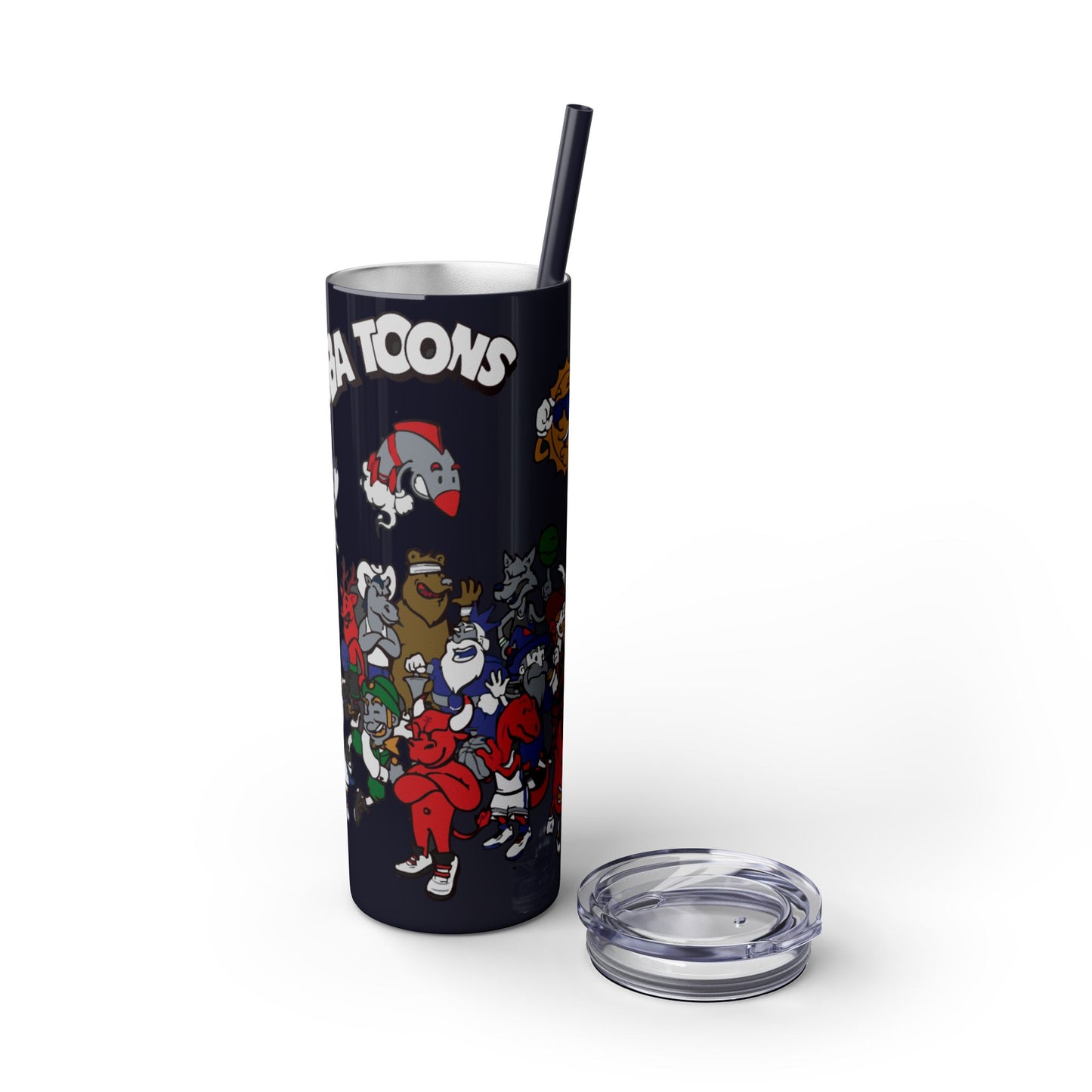 NBA Toons Skinny Tumbler with Straw, 20oz - Stylish Drinkware for Sports Fans, Gift for Birthdays, Holidays, Basketball Lovers, Fun [...]