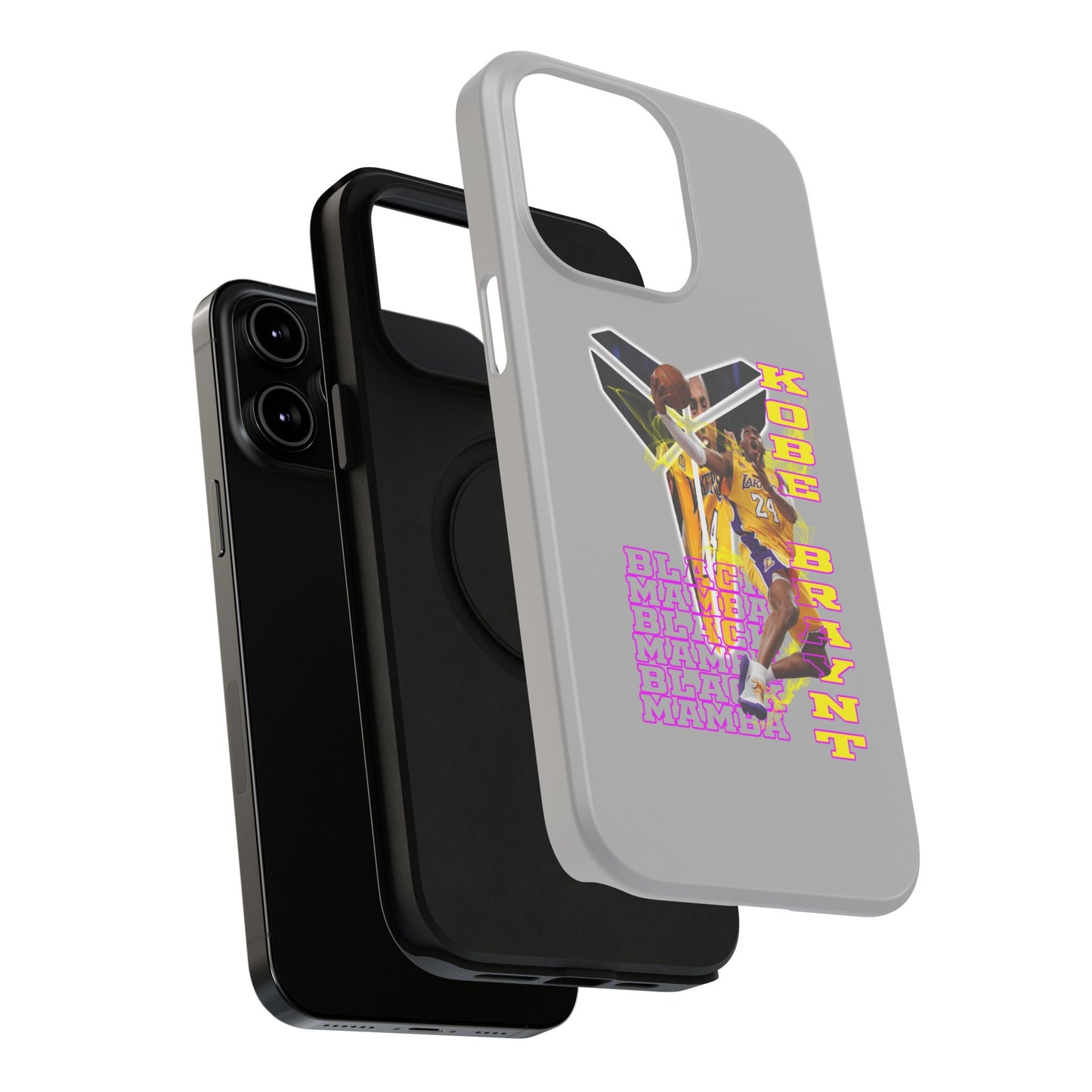 Impact-Resistant Phone Case — Bold Retro Basketball Graphic