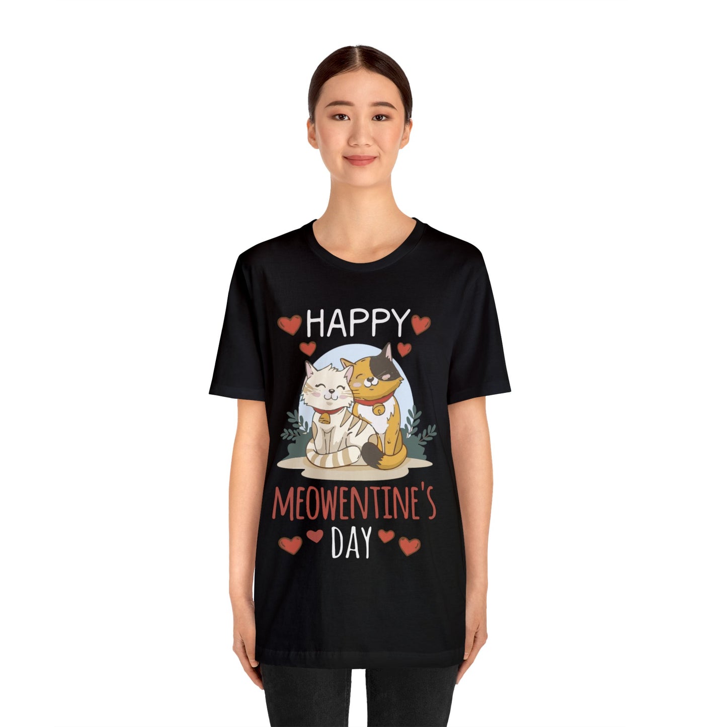 Happy Meowentine's Jersey Short Sleeve Tee