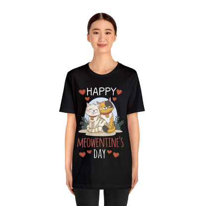 Happy Meowentine's Jersey Short Sleeve Tee