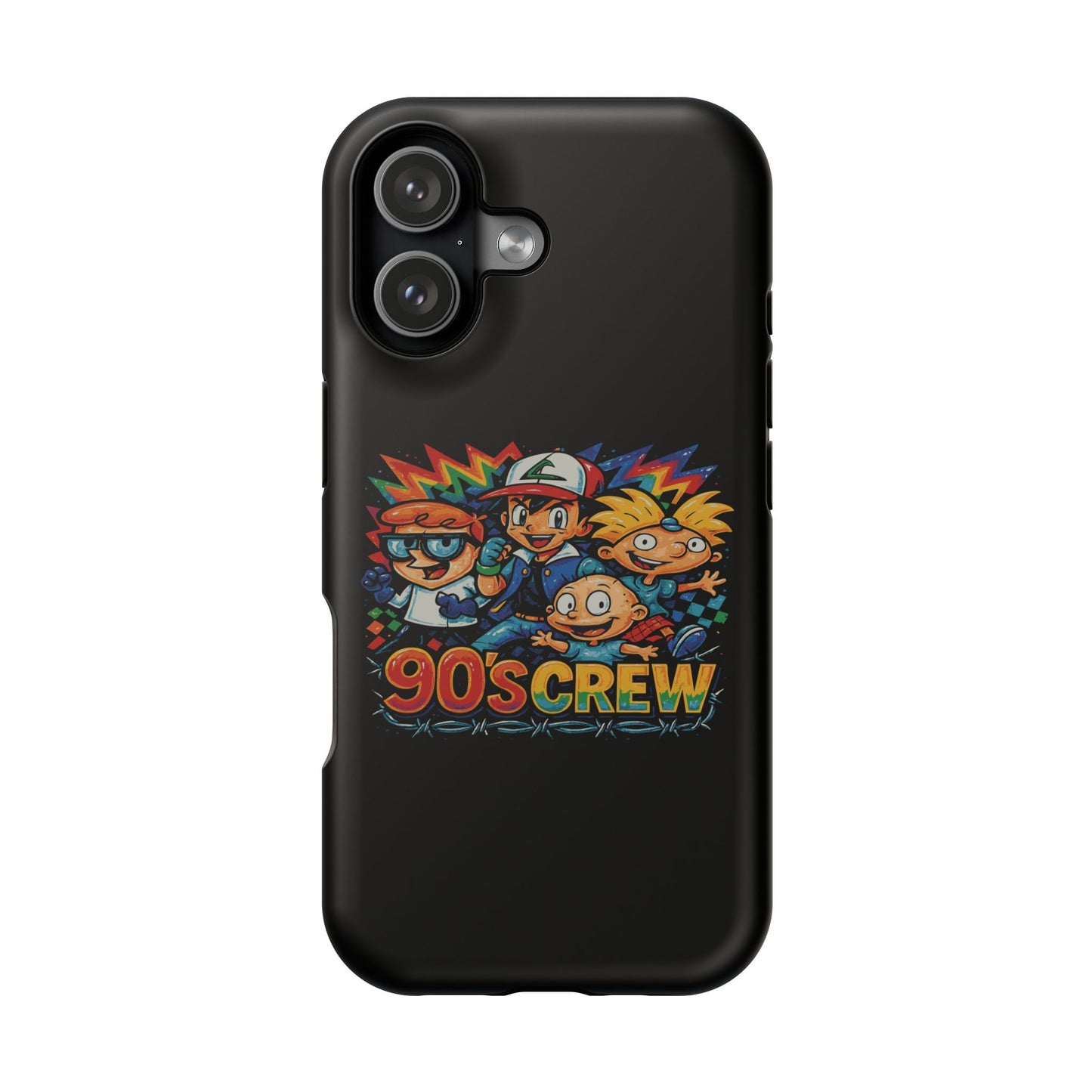 90s Crew Impact-Resistant Phone Case — Retro Cartoon Gamer Design