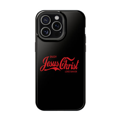 Impact-Resistant Phone Case: Enjoy Jesus Christ Lord Savior, Christian Gift, Durable Protection, Faith-Based Accessory, Holiday Gift