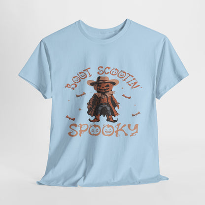 Spooky Cowboy Tee, Unisex Heavy Cotton T-Shirt, Halloween Costume, Fall Fashion, Fun Casual Wear, Gift for Friends, Boot Scootin' [...]