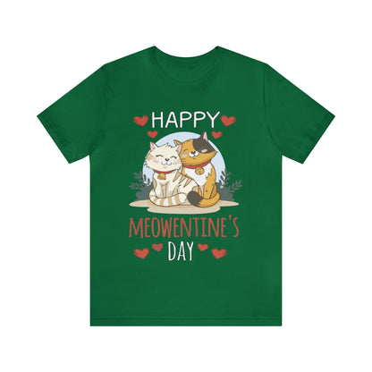 Happy Meowentine's Jersey Short Sleeve Tee