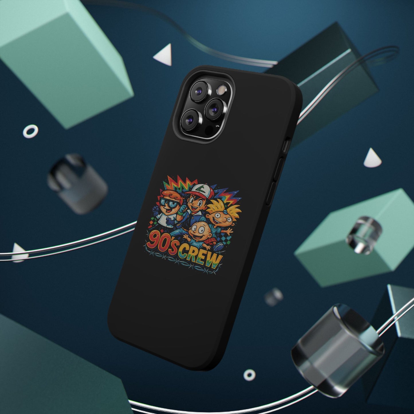 90s Crew Impact-Resistant Phone Case — Retro Cartoon Gamer Design