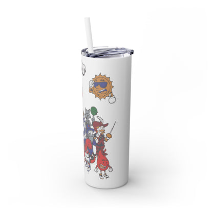 NBA Toons Skinny Tumbler with Straw, 20oz - Stylish Drinkware for Sports Fans, Gift for Birthdays, Holidays, Basketball Lovers, Fun [...]