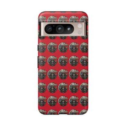 Bold Phone Case, Tough Phone Cover, Red Phone Protector, Unique Gift for Him/Her, Trendy Tech Accessory