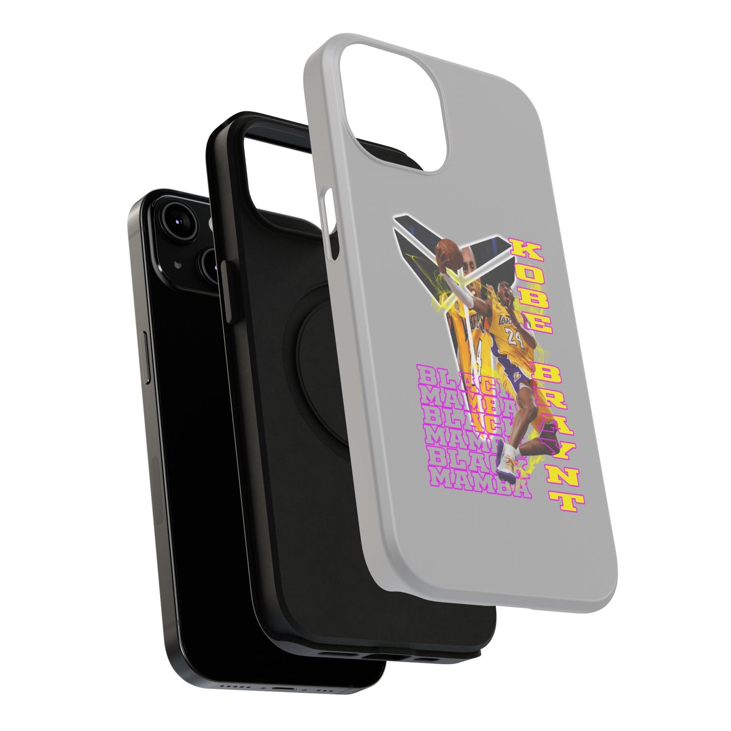 Impact-Resistant Phone Case — Bold Retro Basketball Graphic