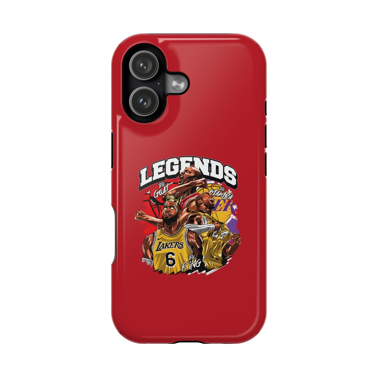 Legends Basketball Graphic Phone Case — Impact-Resistant iPhone Cover