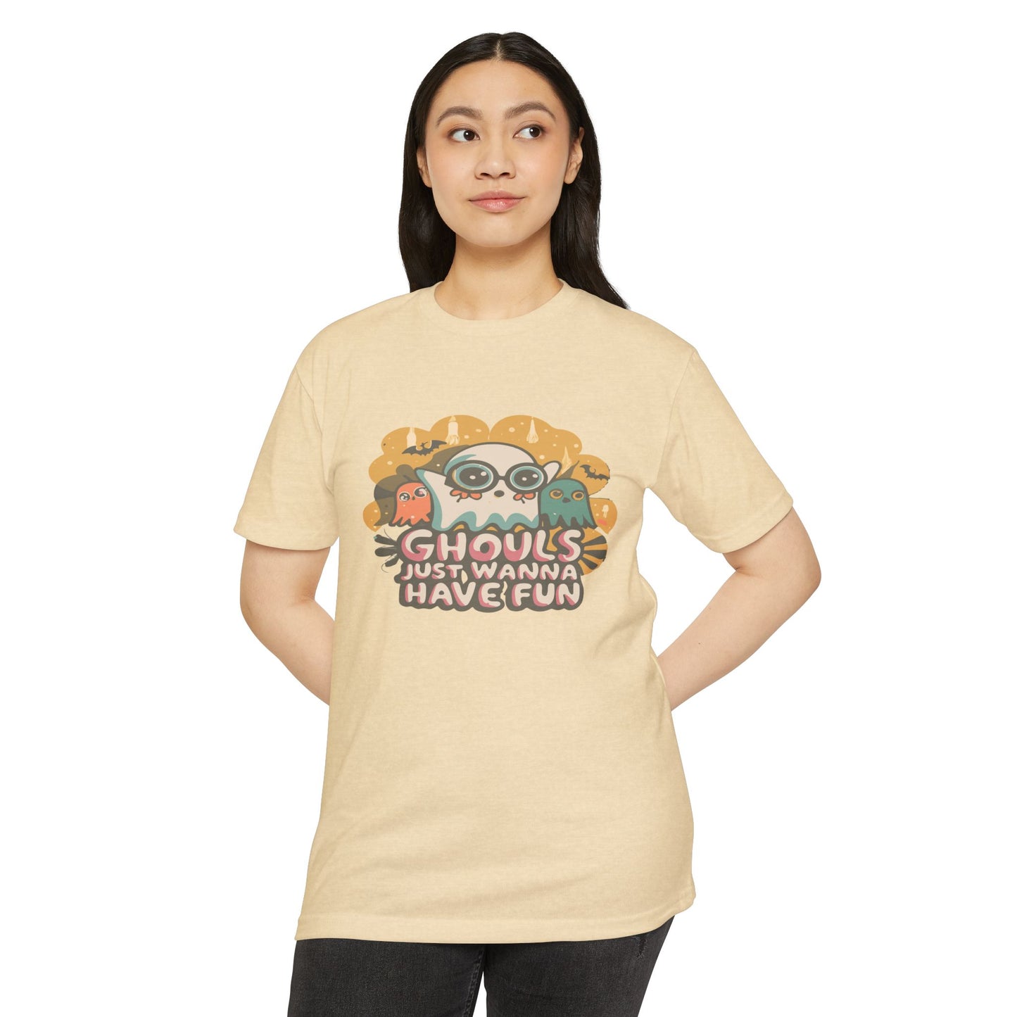 Halloween Fun Graphic Tee, Ghouls T-shirt, Unisex T-shirt, Spooky Shirt, Casual Halloween Apparel