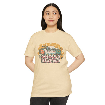 Halloween Fun Graphic Tee, Ghouls T-shirt, Unisex T-shirt, Spooky Shirt, Casual Halloween Apparel
