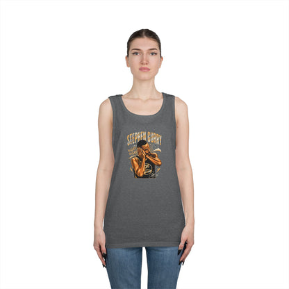 Unisex Heavy Cotton Tank Top - Stephen Curry Fan Apparel, Perfect for Sports Events, Summer Wear, Comfortable Activewear
