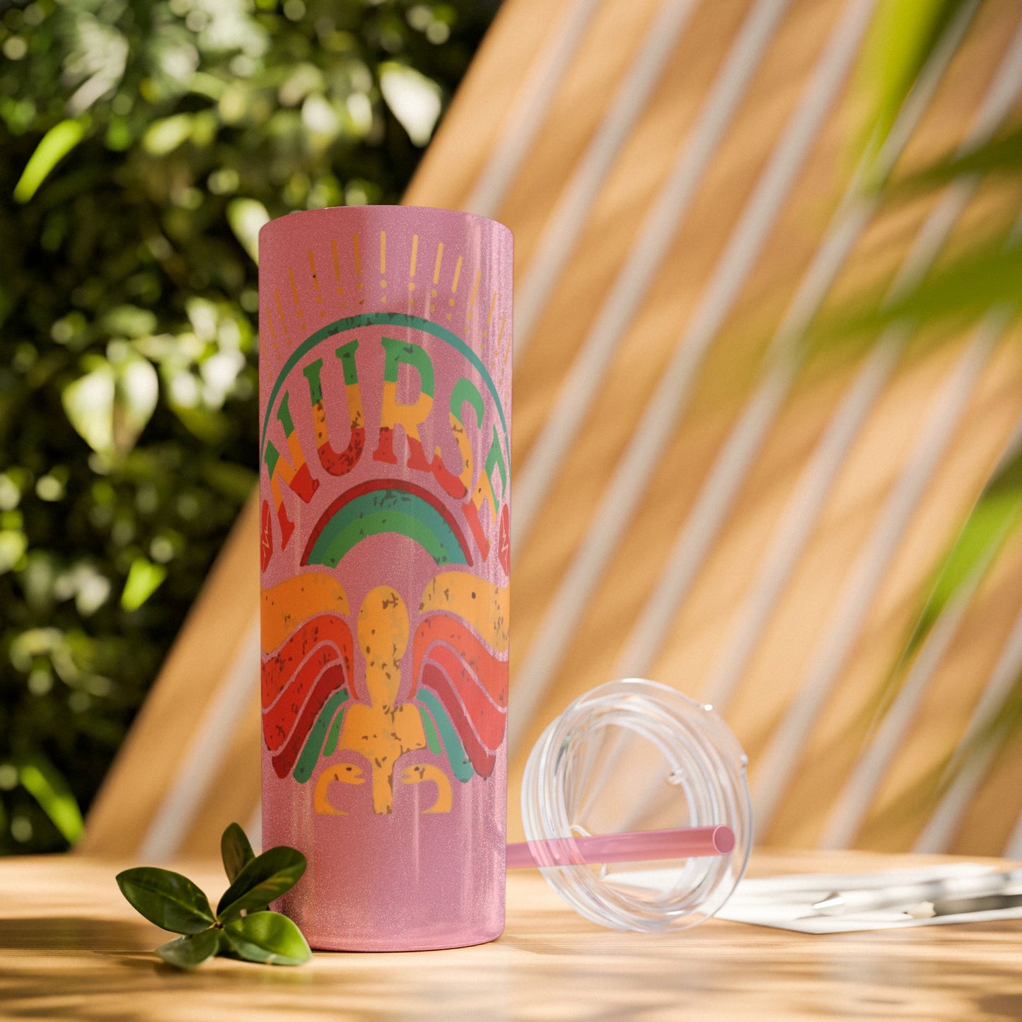 Nurse Skinny Tumbler, 20oz, Motivational Drinkware, Gift for Nurses, Summer Hydration, Nurse Appreciation Day
