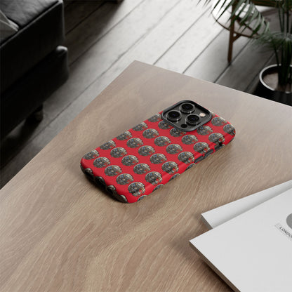 Bold Phone Case, Tough Phone Cover, Red Phone Protector, Unique Gift for Him/Her, Trendy Tech Accessory
