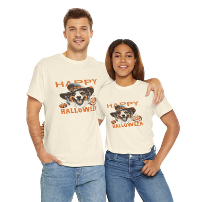 Halloween Dog Graphic Tee, Unisex T-Shirt, Spooky Pet Shirt, Fall Apparel, Trick or Treat Top