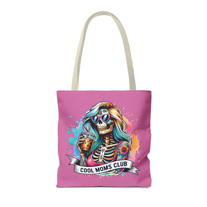 Cool Moms Club Tote Bag, Fun Tote, Sisterhood Gift, Beach Bag, Halloween Accessory, Colorful Shoulder Bag