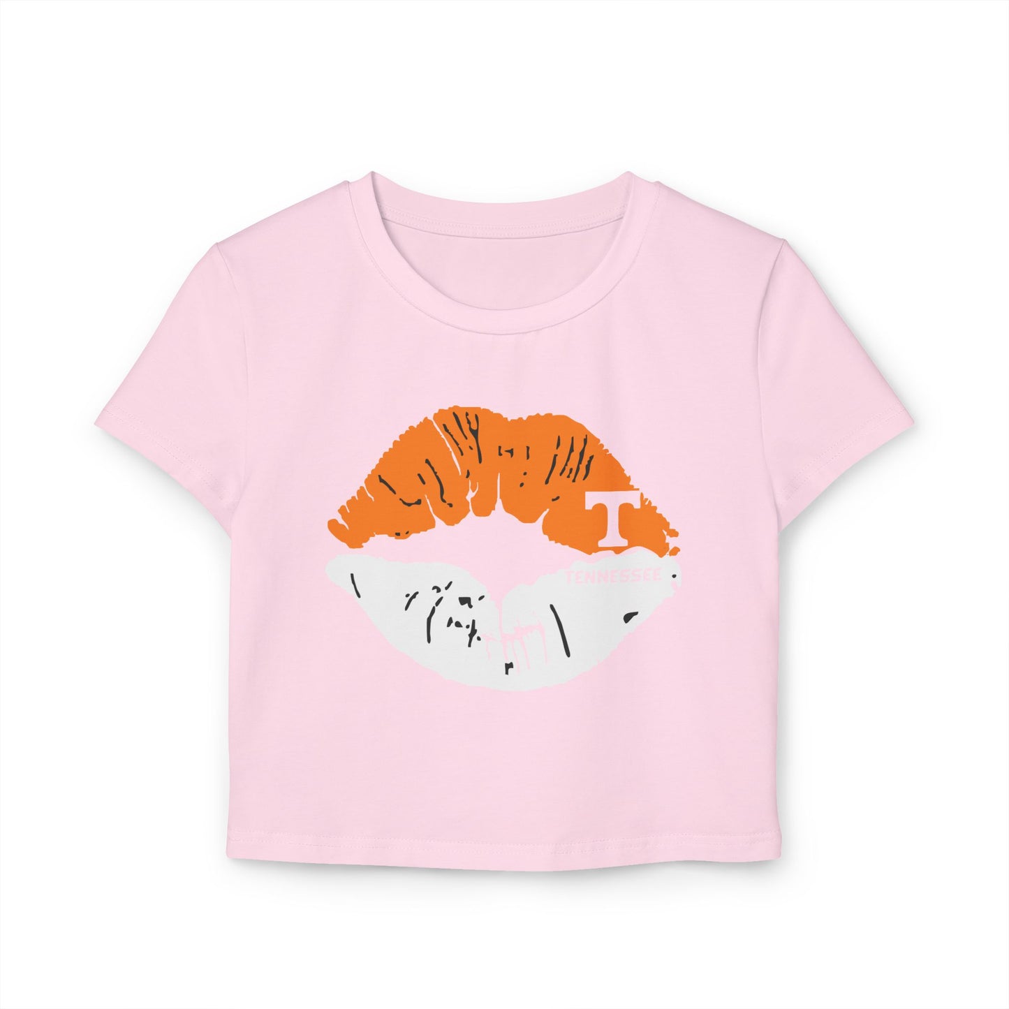 Stylish Tennessee Vols Women's Baby Tee with Lip Print