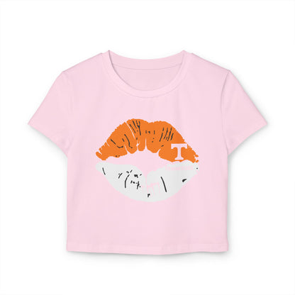 Stylish Tennessee Vols Women's Baby Tee with Lip Print