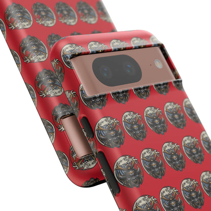 Bold Phone Case, Tough Phone Cover, Red Phone Protector, Unique Gift for Him/Her, Trendy Tech Accessory