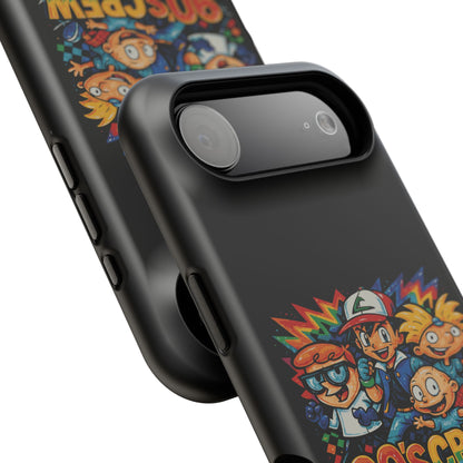 90s Crew Impact-Resistant Phone Case — Retro Cartoon Gamer Design