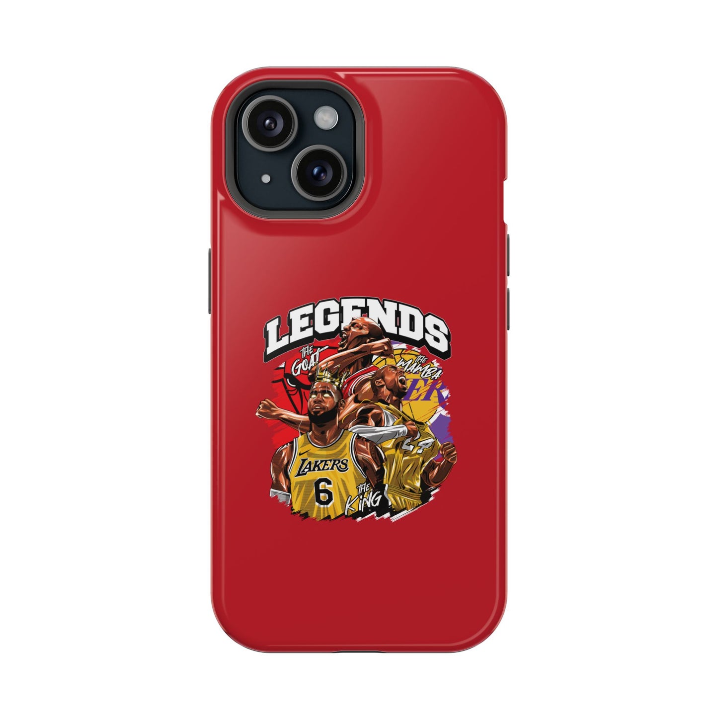 Legends Basketball Graphic Phone Case — Impact-Resistant iPhone Cover