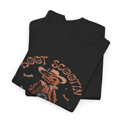 Spooky Cowboy Tee, Unisex Heavy Cotton T-Shirt, Halloween Costume, Fall Fashion, Fun Casual Wear, Gift for Friends, Boot Scootin' [...]