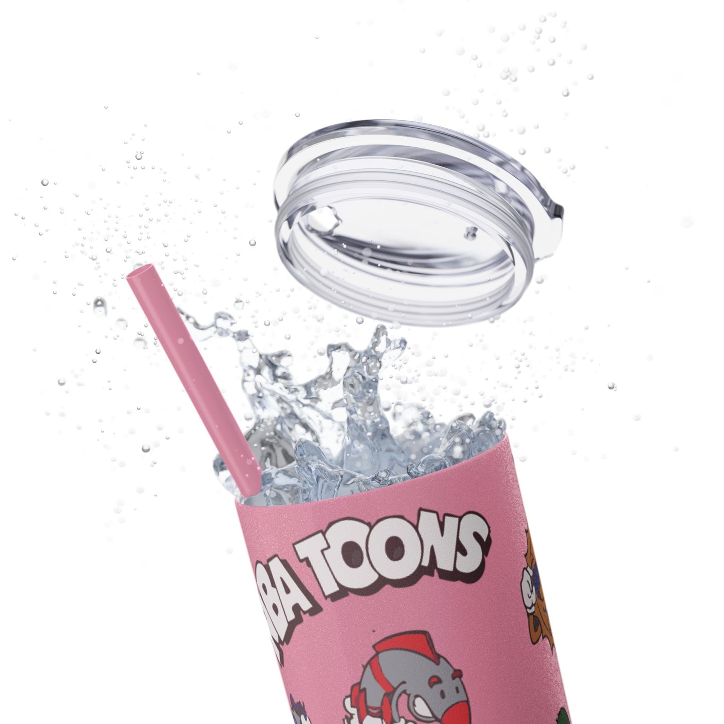 NBA Toons Skinny Tumbler with Straw, 20oz - Stylish Drinkware for Sports Fans, Gift for Birthdays, Holidays, Basketball Lovers, Fun [...]