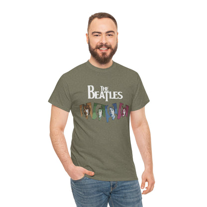 Retro Beatles Graphic Tee - Vintage Unisex Heavy Cotton T-Shirt, Music Lover Gift, 60s Inspired Fashion, Concert T-Shirt, Gift for Him/Her
