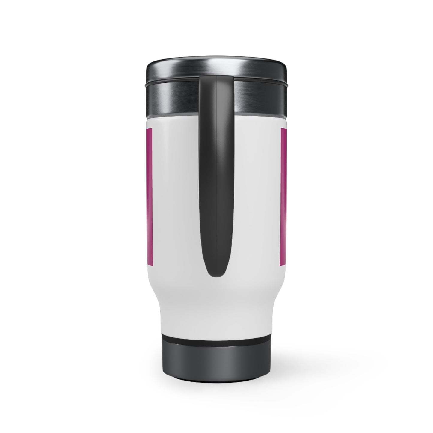 Her Heart Loves but likes Coffee Stainless Steel Travel Mug with Handle, 14oz