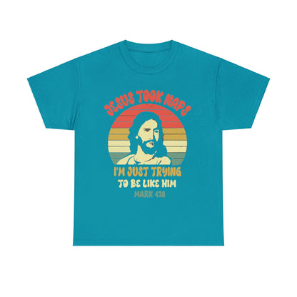 Jesus Took Naps Be Like Jesus Retro Unisex Heavy Cotton Tee