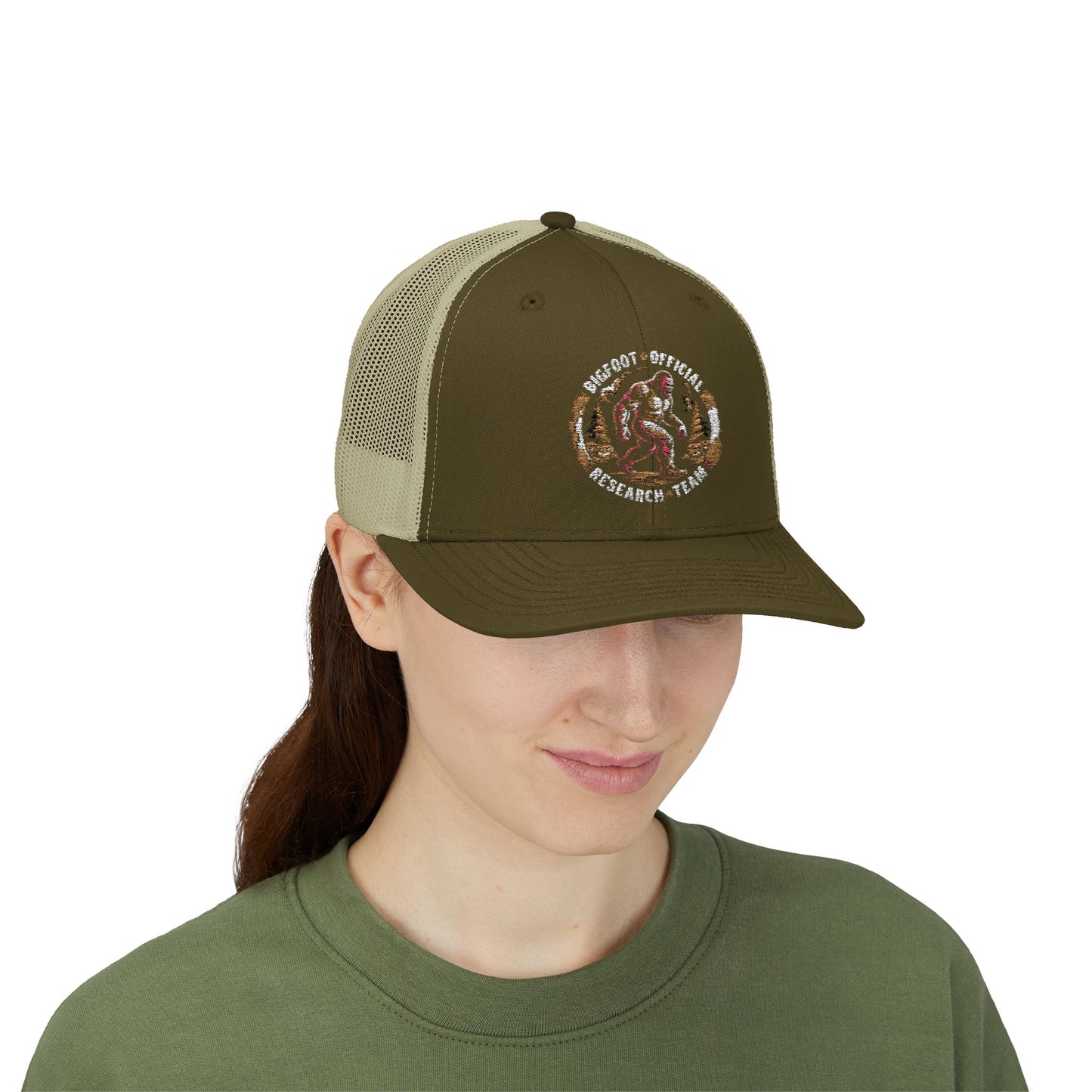 Bigfoot Research Snapback Trucker Cap - Stylish Outdoor Adventure Hat for Him