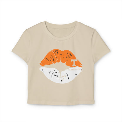 Stylish Tennessee Vols Women's Baby Tee with Lip Print