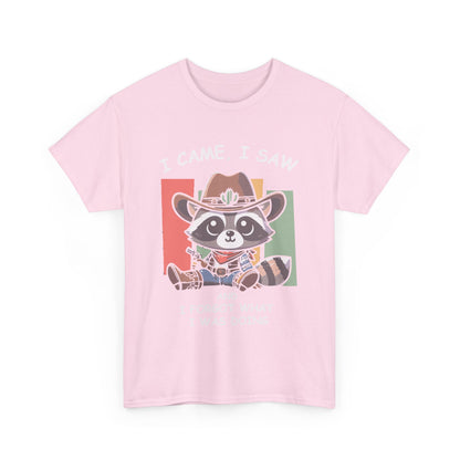 Fun Raccoon Graphic Tee, Cute Funny Animal T-Shirt, Unique Gift, Unisex Cotton Tee, Casual Wear, Birthday Gift, Humor Shirt