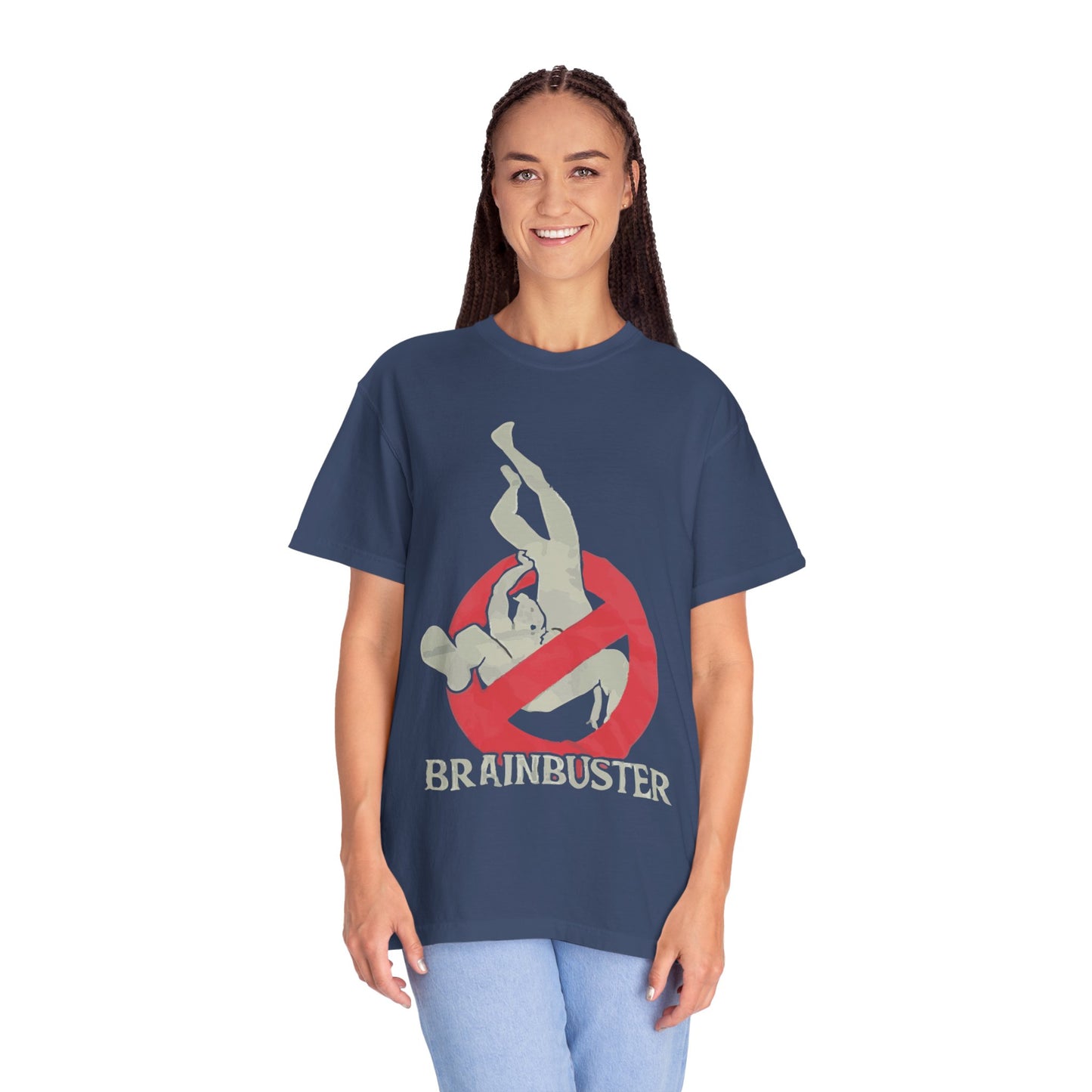 Unisex Fun Graphic T-Shirt, Graphic Tee, Casual Wear, Gift for Wrestling Fans, Brainbuster Design, Humor Apparel, Everyday Style