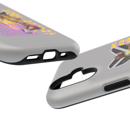 Impact-Resistant Phone Case — Bold Retro Basketball Graphic