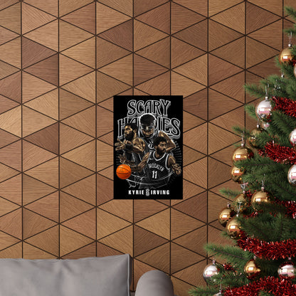 Basketball Wall Art Poster, Scary Hardies, Matte Vertical Print, Sports Decor, Gift for Fans, Home & Office Decoration