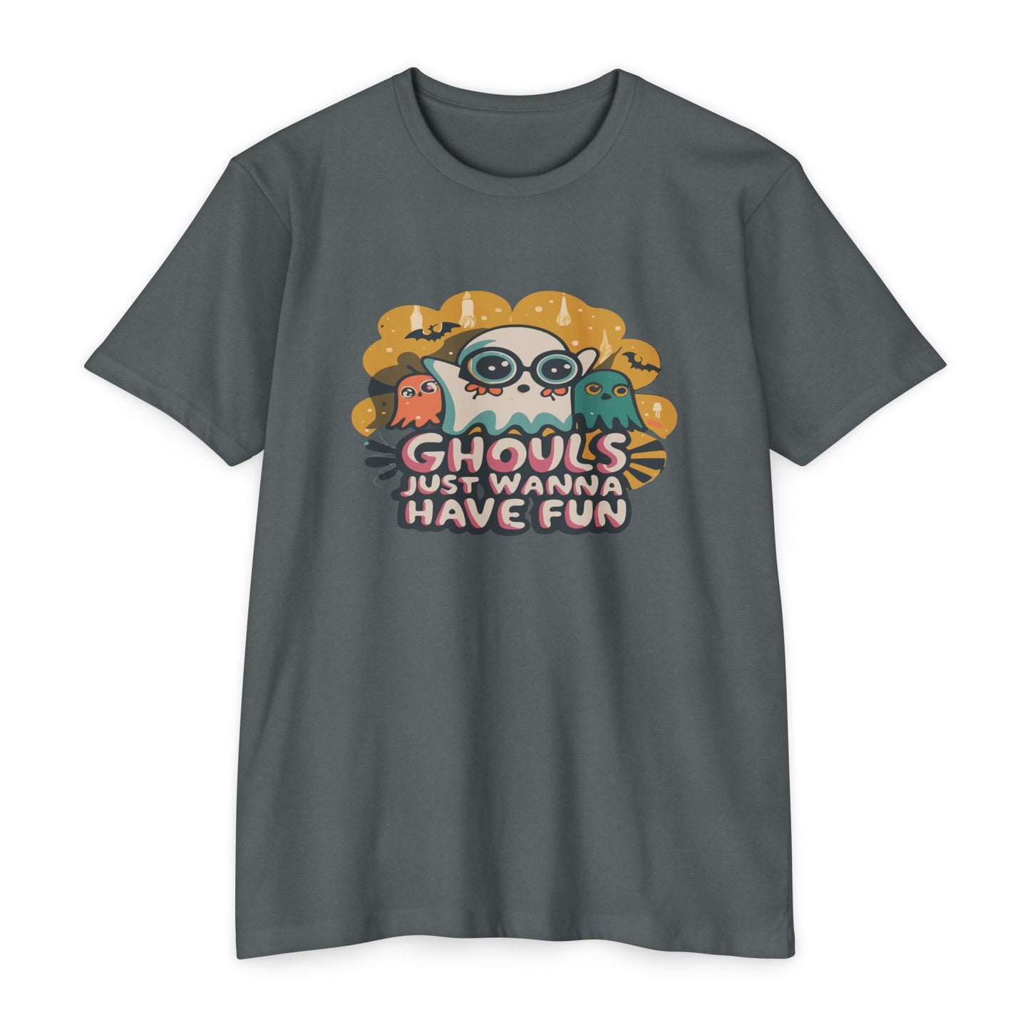 Halloween Fun Graphic Tee, Ghouls T-shirt, Unisex T-shirt, Spooky Shirt, Casual Halloween Apparel