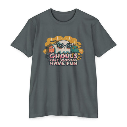 Halloween Fun Graphic Tee, Ghouls T-shirt, Unisex T-shirt, Spooky Shirt, Casual Halloween Apparel
