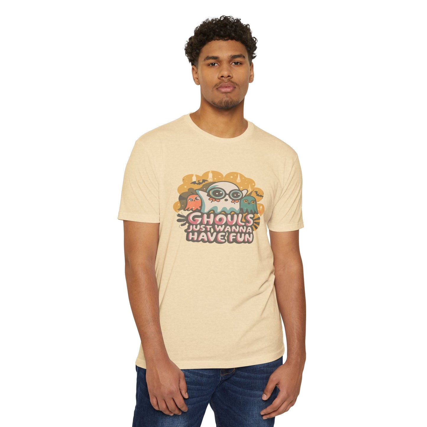 Halloween Fun Graphic Tee, Ghouls T-shirt, Unisex T-shirt, Spooky Shirt, Casual Halloween Apparel
