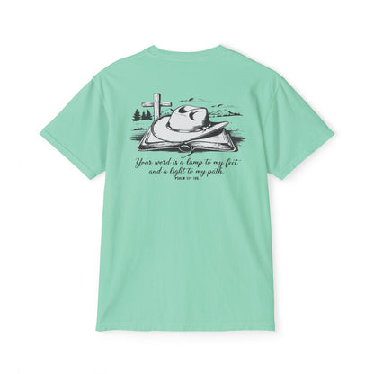 Unisex Pocket T-Shirt with Inspirational Quote - Perfect for Everyday Wear, Gift for Friends and Family, Spiritual Vibes, Summer Outing